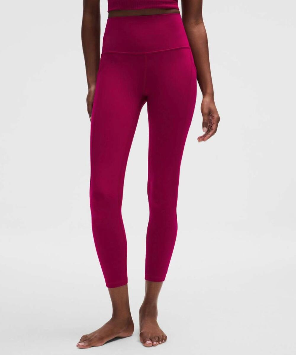 NWT Lululemon Align High-Rise Pant with Pockets 25" in Berry Rumble Size 8
